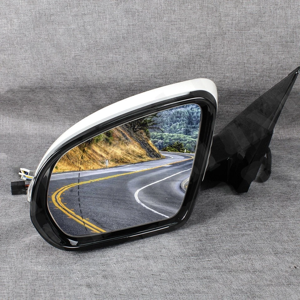 Espejo retrovisor izquierdo del conductor pintado blanco para Mercedes Benz W222 2014-2020 10 pines Foto 2 de 4
