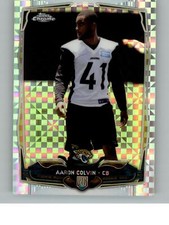 2014 Topps Chrome Aaron Colvin 201   Jacksonville Jaguars Xfractors