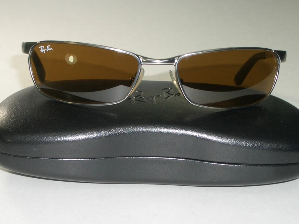 GAFAS DE SOL RAY BAN RB3190 B15 MARRÓN LENTE GUNMETAL ELEGANTE VUELO FLEXIBLE ENVOLTURAS METÁLICAS  Foto 2 de 4