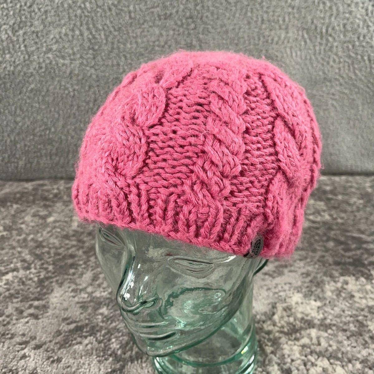 The North Face Beanie Womens One Size Pink Wool Alpaca Blend Chunky Knit  Crochet