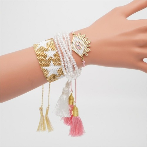 Charm Evil Eye Bracelet Set Women 