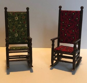 dollhouse rocking chair red