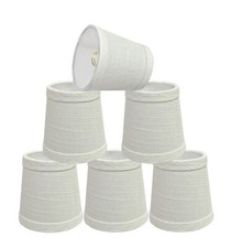 Aspen Creative 32713-6B, Empire Clip-On Chandelier Lamp Shade, Off White, 3" ...