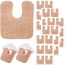30 Pieces U Shaped Felt Callus Pads Metatarsal Pads Forefoot Foot Pads Pain R...