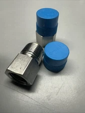 2 Swagelok Stainless Steel Reducing Bushing, 3/8" FNPT x 1/2" MNPT, SS-8-RB-6