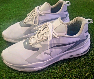 Puma GS Fast golf shoes 12 white/grey