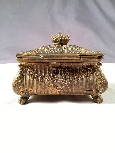 1907 Antique Rex Carnival METAL TRINKET BOX Mardi Gras Krewe Favor NEW ORLEANS - Picture 5 of 9