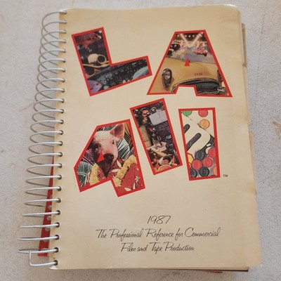 LA 411 1987 Vintage Los Angeles Film TV Commercial Tape Production Directory