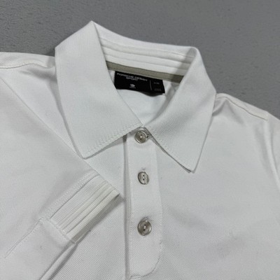 Porsche Design Sport Adidas Mens White Short Sleeve Pique Polo Shirt XS