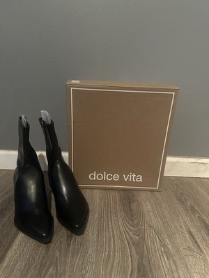 Women's  Very Soft Leather Sock Boots Dolce Vita With A Kitten Heel. Size 8.5