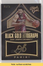 2016-17 Panini Black Gold Collegiate 24/25 DeAndre' Bembry #166 Auto READ 1u6