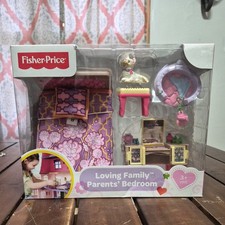 Fisher Price Loving Family Parents' Bedroom***New In Box!***
