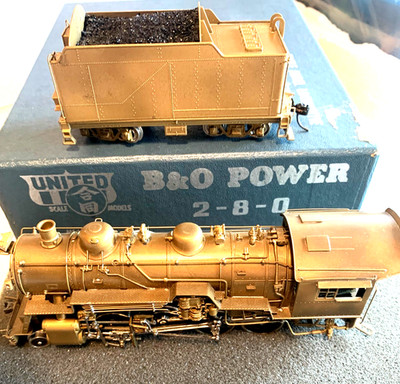 OO/HO MESSING ATLAS INDUSTRIES UNITED SCALE MODELS B & O POWER 2-8-0 VERPACKT, PAPIERE
