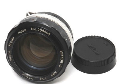 Nippon Kogaku Nikkor-S Auto 1.2/55mm lens for Nikon F
