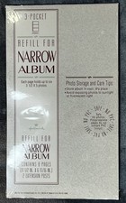 Hallmark Photo Album 3-Pocket Refill for Narrow Album 8 Pages 11-1/2" x 6-11/16"