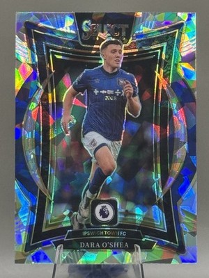 Dara O'Shea Ipswich Town 2024-25 Panini Select EPL Cracked Ice Prizm