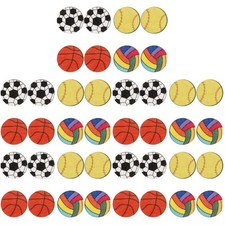 5 Count Sport Ball Modeling Ear Studs Basketball Jewelry Earrings