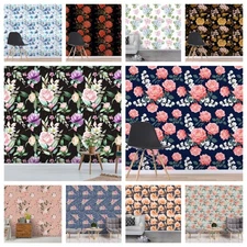 3D Flower Color Pattern Self-adhesive Wallpaper Removable Wallpaper Wall Mural