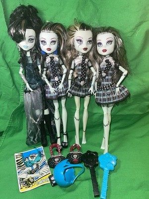 Monster High Frankie Stein Doll Lot of 4 + 2 Bodies Clothes - Parts!!