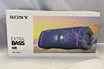 Sony SRSXB33 Blue Wireless Waterproof Portable Bluetooth Speaker