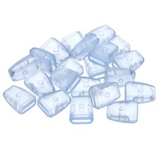 20Pcs 22x17x10mm Plastic Kitchen Sink Rack Feet Sink Protective Feet Clear