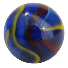 80 Lot Michelangelo Marble Collection by Vintage Marbles 16mm 5/8" Yellow Swirls