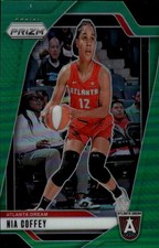2024 Panini Prizm WNBA Nia Coffey #71 Green Prizms Atlanta Dream 26J