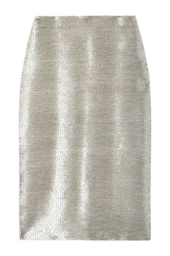 RRP€320 STAUD Midi Tulip Skirt US0 UK4 IT36 XXS Silver Beaded Fully Lined - Picture 6 of 6