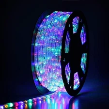 100Ft & 164Ft LED Rope Lights, Connectable Outdoor String Lights Waterproof