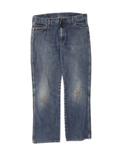 WRANGLER Mens Bootcut Jeans W36 L31 Blue Cotton LA04