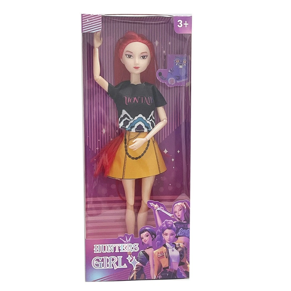 3PCS Cosplay Kpop Demon Hunters Dolls Moveable Joint Collectible Figure Toy Gift - Image 3 of 4