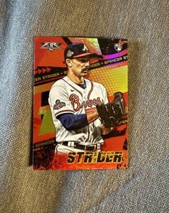 2022 Topps Fire Spencer Strider #32 RC Braves Red Flame Foil 