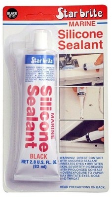 American Motorhome RV 5TH Wheel Star Brite Marine Silicone Sealant Black 82103