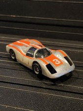 Vintage Tyco HO Slot Car - Porsche 908 Silver/Orange 3 ZZZ