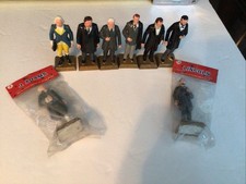 Vtg. Marx Toys 1960  s 6 Plastic United States Presidents Figures  2 In Org.pkg