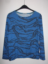 Cecil leichter Sommerpulli, Zebramuster?, blau/schwarz, Gr. M/40/42