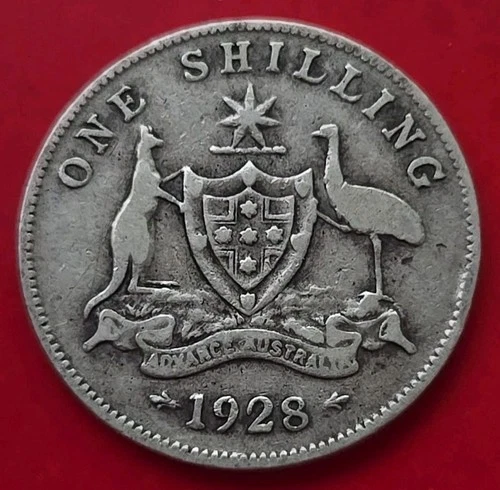 1928 Australia Shilling — photo from the most recent tracked eBay sale