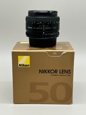 Nikon AF Nikkor 50mm f/1.8D Prime Lens for Nikon F + Box & Manual