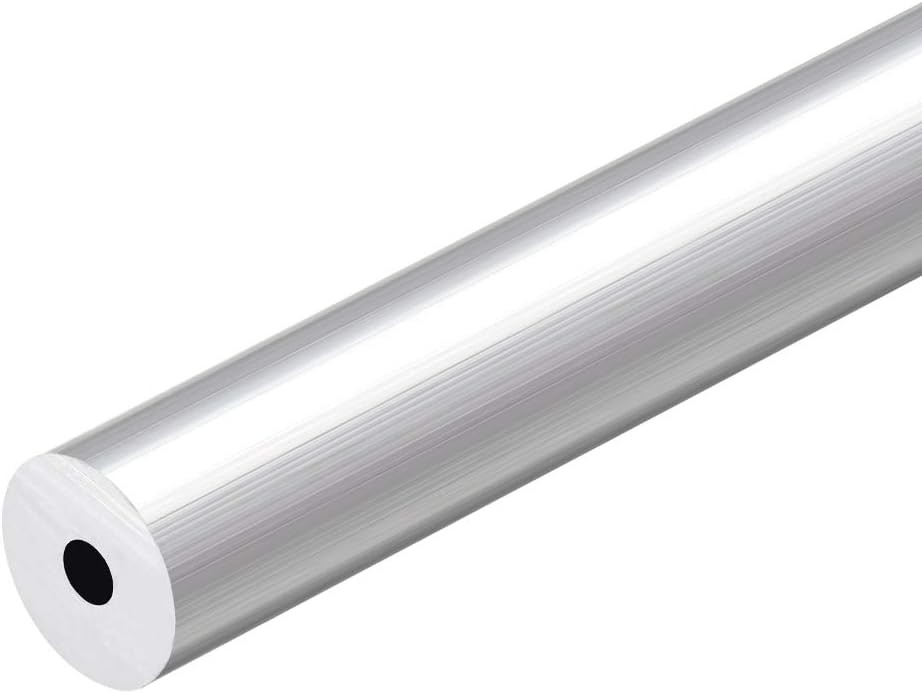 sourcing map 6063 Aluminum Round Tube, 300mm Length 18mm OD 5mm Inner Dia Seaml