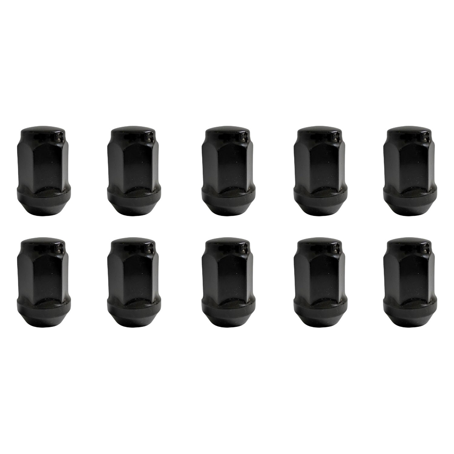 10 Wheel Nuts tapered 60° M12x1,5 35mm black for Genesis G70 G70 HTRAC Lug Nuts
