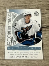 2017-18 SP Authentic - Rookie Year Milestones Alex Ovechkin #RYM-AO