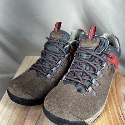 Clark Women Gore-Tex Incite GTX Hiking Shoes - Brown/Grey/Red Waterproof Size 8