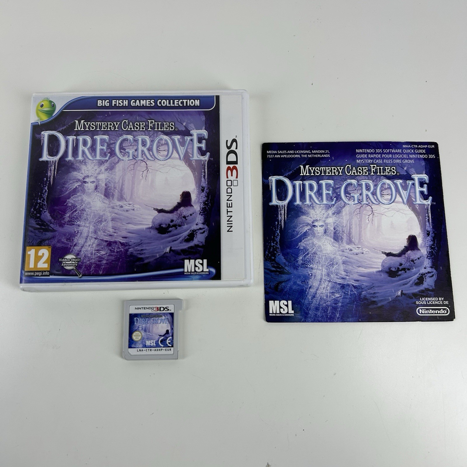 Mystery Case Files Dire Grove Nintendo 3DS Game 2DS PAL Complete with Manual