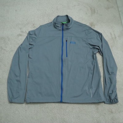 Stio Jacket Large Grey Full Zip Pockets Packable Utility Outdoor Performance Men
