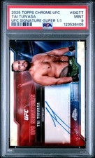 Marketplace image: 2025 TOPPS CHROME UFC UFC SIGNATURES SUPERFRACTOR 1/1 TAI TUIVASA 1/1 PSA 9