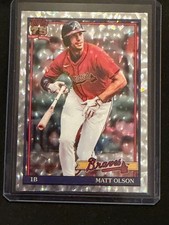 Matt Olson 2026 Topps 1991 Silver Crackleboard Foil #T91-53 - Atlanta Braves