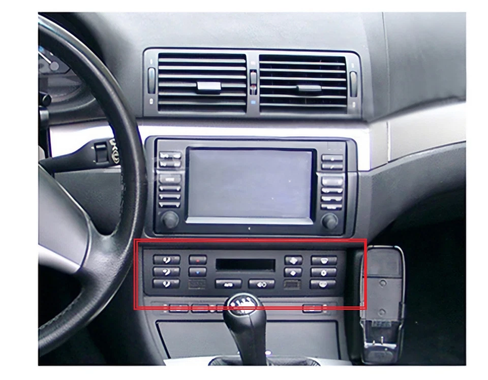 BMW E46 Function Carrier Adapter 2DIN Conversion Climate Control Panel Installation Radio 16:9 - Image 2 of 3