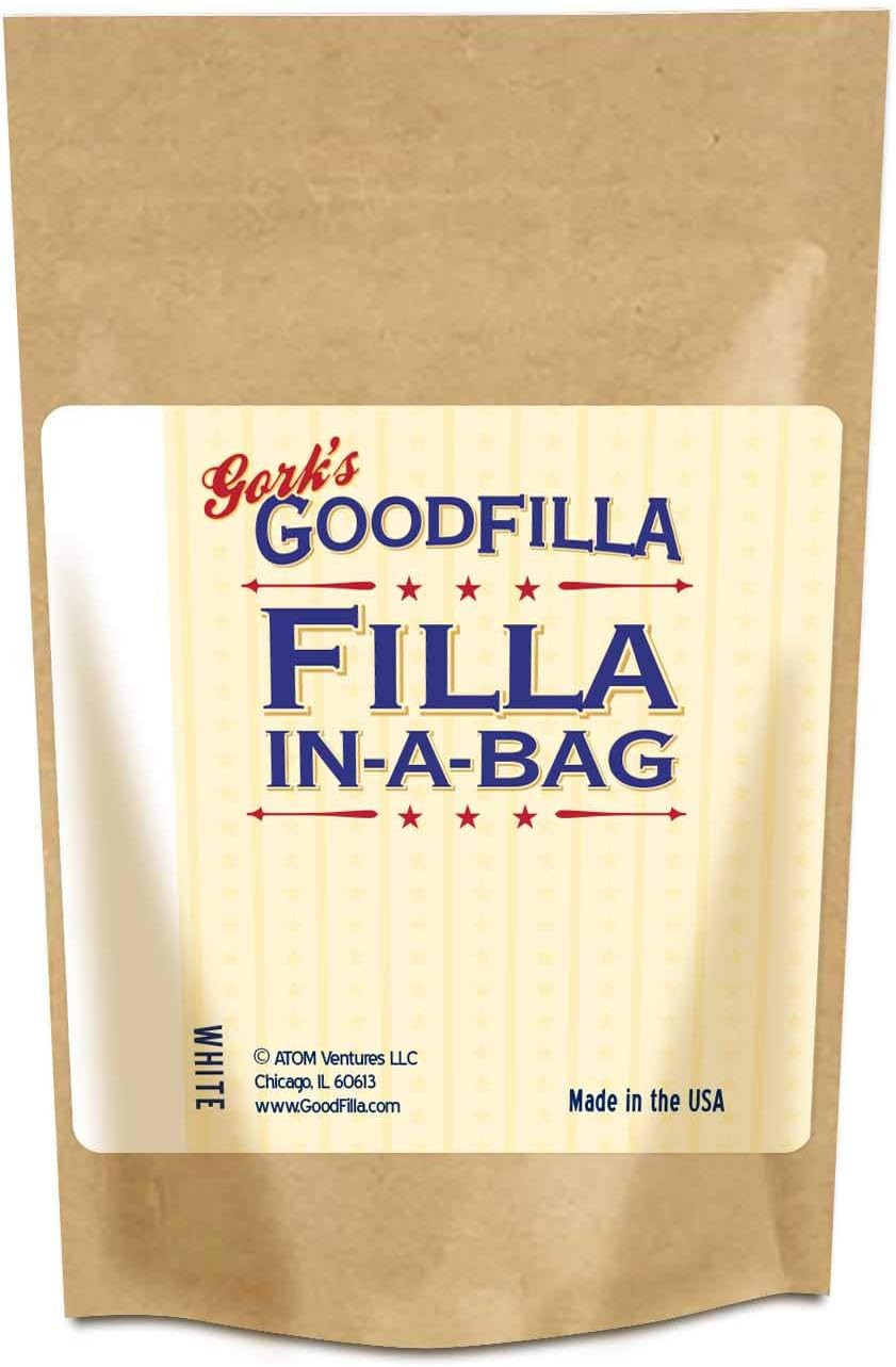 White, 12 Oz, Wood and Grain Filler Powder, Stainable, Paintable, Sandable, Vers