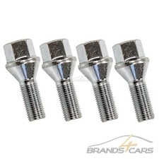 4x FEBI RADBOLZEN SCHRAUBEN M12 x 1,5 x 20 mm KUGELBUND SW17 50024789