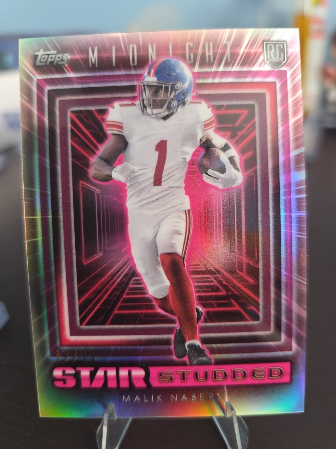 Malik Nabers Topps Midnight Star Studded #SS15 Twilight